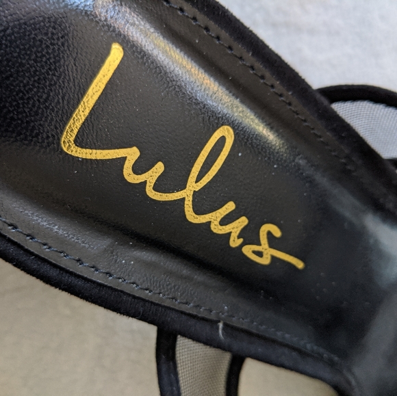 Lulu's black slide sandals size 10 NWOT - Picture 5 of 7